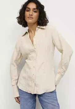 Рубашка Ellos Collection, бежевый