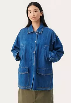 Рубашка Elmirapw Otw Part Two, джинсовая, синего цвета