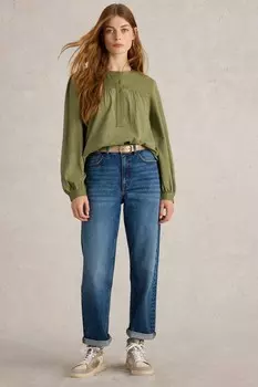 Рубашка Eloise mix 100% хлопок White Stuff, зеленый