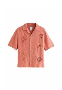 Рубашка EMBROIDERED Next, коралловый