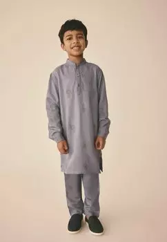 Рубашка EMBROIDERED - REGULAR FIT Next, серый