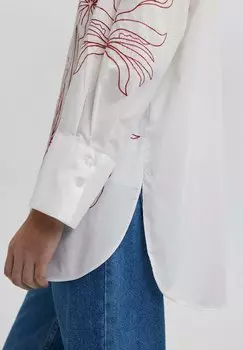 Рубашка Embroidered Touch Priv, белый