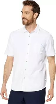 Рубашка Emfielder с коротким рукавом Tommy Bahama, ярко-белый