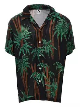 Рубашка Endless Joy с бамбуковым принтом, черный