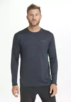 Рубашка ENDURANCE с длинными рукавами "Mell" и инновационной технологией QUICK DRY, темно-синий