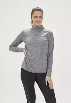 Рубашка ENDURANCE с длинными рукавами "VIRONIC W Waffle", с дышащими свойствами, цвет Grau-Meliert