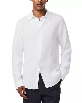 Рубашка Enzo Regular Fit из льна NN07, белый