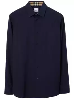 Рубашка Equestrian Knight с длинными рукавами BURBERRY, синий
