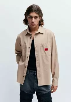 Рубашка Erato HUGO, цвет medium beige