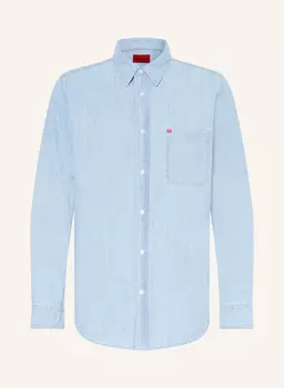 Рубашка erillo oversize-fit в джинсах Hugo, голубой