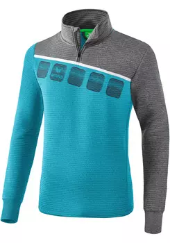 Рубашка erima 5 C Trainingstop, цвет oriental blue melange/grau melange/weiss