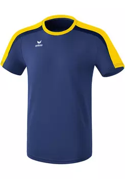 Рубашка erima Liga 2.0 T Shirt, цвет new navy/gelb/dark navy