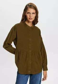 Рубашка Esprit, цвет dark khaki
