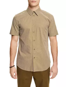 Рубашка ESPRIT, цвет khaki/wei