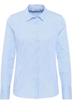 Рубашка ETERNA Blouse Modern Classic, цвет light blue/white