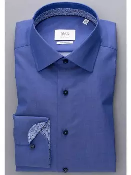 Рубашка Eterna Langarm Comfort Fit Gentle Shirt Twill, синий