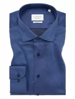 Рубашка Eterna Langarmhemd, цвет denim