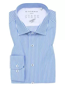 Рубашка Eterna Langarmhemd, цвет mittelblau