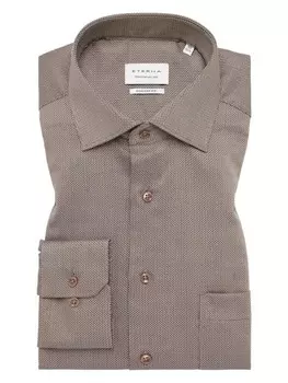 Рубашка Eterna Langarmhemd, коричневый