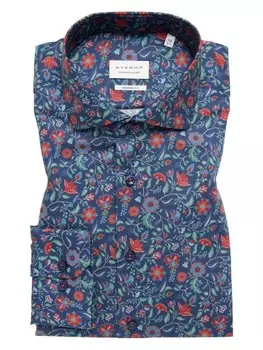 Рубашка Eterna Langarmhemd, темно-синий