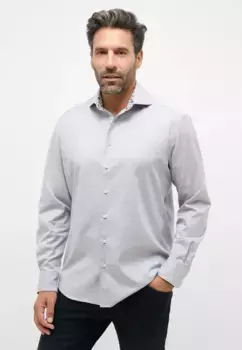 Рубашка Eterna с длинными рукавами "COMFORT FIT", серый