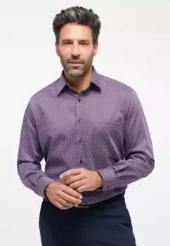 Рубашка Eterna с длинными рукавами "COMFORT FIT", красный