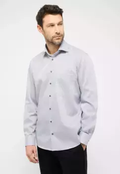 Рубашка Eterna с длинными рукавами "COMFORT FIT", серый
