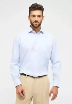 Рубашка Eterna с длинными рукавами "COMFORT FIT", голубой