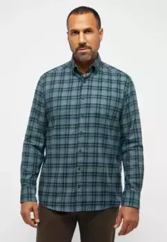 Рубашка Eterna с длинными рукавами "COMFORT FIT", цвет Jade