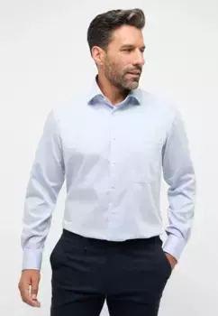 Рубашка Eterna с длинными рукавами "COMFORT FIT", голубой