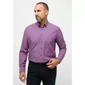 Рубашка Eterna с длинными рукавами "COMFORT FIT", красный