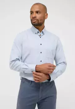 Рубашка Eterna с длинными рукавами "MODERN FIT", цвет Aqua