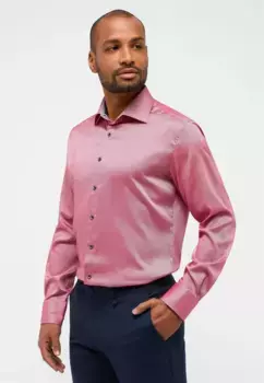 Рубашка Eterna с длинными рукавами "MODERN FIT", бордовый