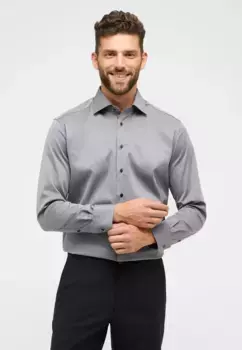 Рубашка Eterna с длинными рукавами "MODERN FIT", серый