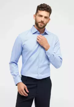 Рубашка Eterna с длинными рукавами "MODERN FIT", синий