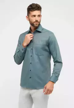 Рубашка Eterna с длинными рукавами "MODERN FIT", зеленый