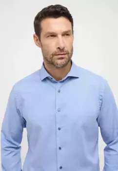Рубашка Eterna с длинными рукавами "MODERN FIT", синий