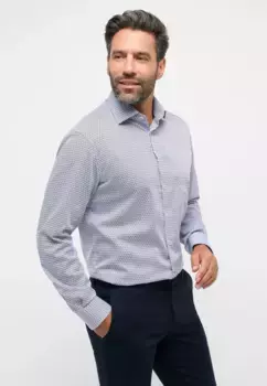 Рубашка Eterna с длинными рукавами "MODERN FIT", синий