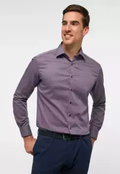 Рубашка Eterna с длинными рукавами "MODERN FIT", красный