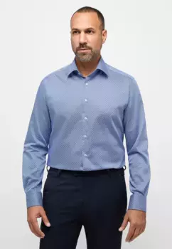 Рубашка Eterna с длинными рукавами "MODERN FIT", голубой