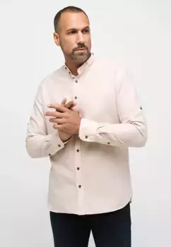 Рубашка Eterna с длинными рукавами "MODERN FIT", бежевый