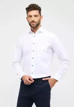 Рубашка Eterna с длинными рукавами "MODERN FIT", белый