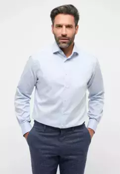 Рубашка Eterna с длинными рукавами "MODERN FIT", голубой
