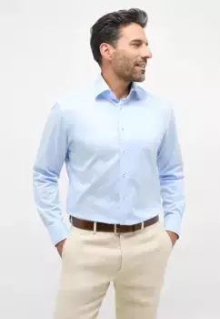 Рубашка Eterna с длинными рукавами "MODERN FIT", голубой