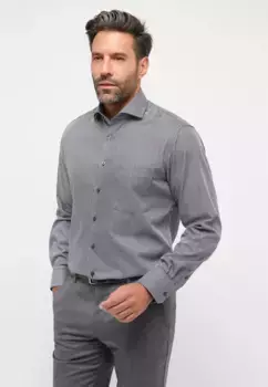 Рубашка Eterna с длинными рукавами "MODERN FIT", антрацит