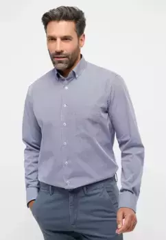 Рубашка Eterna с длинными рукавами "MODERN FIT", синий