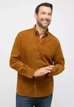 Рубашка Eterna с длинными рукавами "MODERN FIT", цвет Camel