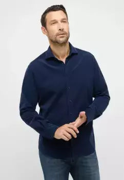 Рубашка Eterna с длинными рукавами "MODERN FIT", цвет Indigo