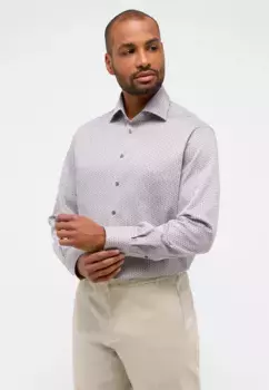 Рубашка Eterna с длинными рукавами "MODERN FIT", коричневый