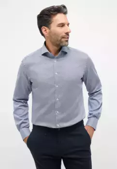 Рубашка Eterna с длинными рукавами "MODERN FIT", синий